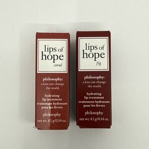 Philosophy Lips Of Hope Fig Coral 0.14 OZ Hydrating Lip Treatment Moisturizing
